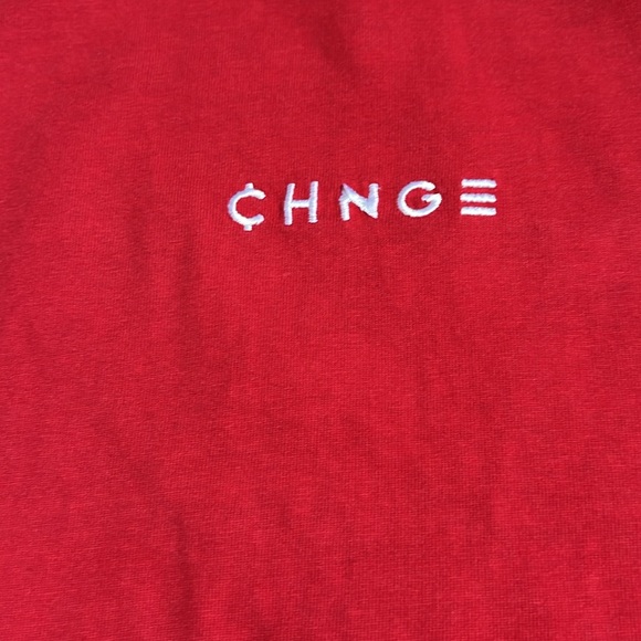 Chnge Red Short Sleeve Cropped Top   Size Medium - Picture 7 of 8